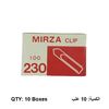Clips, MIRZA, Paper Clip 230, 30 mm, Nickel Plated, 10 PC/Pack