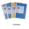 Documents Covers, DEYUAN, Clip file, PVC , A4, Assorted Color, 12 PC/Pack