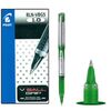 Pen, PILOT, V-Ball Grip Roller Pen (VBG10),  1 mm, Green, 12 Pcs/Pack