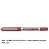 قلم، يوني-بول، UB-150 اي ميكرو، 0.5مم، رولربول، بغطاء، احمر، 1 حبة