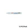 Paint Marker, Uni-Ball, PX-20, Round Tip,2.2 - 2.8mm, White, 12 PC/Pack