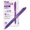 Pen, Pentel, BL107-VH, 0.7mm,Energel X, Retractable, Violet, 12 Pcs/Pack