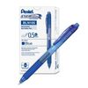 Pen, Pentel, BLN105-CH, 0.5mm, Energel X, Retracatable, Blue, 12pcs/Pack