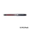 قلم، يوني-بول، قلم حبر جل (امباكت)، 1.0 مم، بغطاء، احمر، 12حبة/علبة
