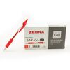 Pen, ZEBRA,SARASA CLIP, 0.5mm, Gel Ink Rollerball, Retractable, Red, 12 Pcs/Pack