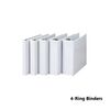 Ring Binders, SIMBA, 4-Ring Binders, 1 in (25 mm), A4, White
