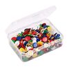 Clips, Thumb tacks, Metal, Assorted Color, 50 PC/Pack