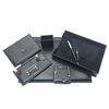 Desk Organizer, GULPAS, Desk Set Button Artificial Leather 910, 9 PCs, Leather, Black