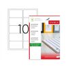 Labels, TANEX, Multi-purpose Labels, 10 Labels/Sheet, 105 x 57 mm, white