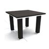Table, Coffee Table, Wood, Size: 60W x 60D x 45H CM, Black/Sliver