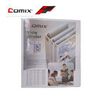 ملفات COMIX HD بلاستيكية بأربطة D 16 ملم (0.5 إنش)، حجم A4، لون أبيض