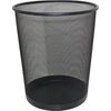 Office Organizer, Trident, Wastebasket, Mesh, Black