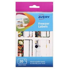 Labels, AVERY, Freezer labels, 64 x 44 mm, Assorted Colors
