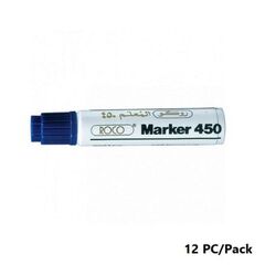 Permanent Marker, ROCO, 450 Chisel Tip, 4-8mm, Blue, 12 PC/Pack