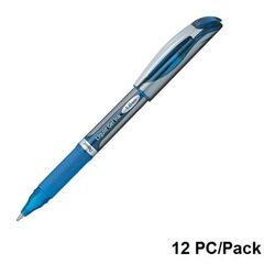 قلم، بنتل، قلم حبر(حبر هلامي سريع الجفاف)، 1.0 مم، بغطاء، ازرق، 12حبة/علبة