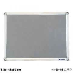 Boards, SIMBA, Bulletin Board, (45x60cm), Fabric, Wall mounted, Gray