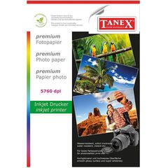 Colored Paper, TANEX, Photo Paper Glossy, 180 gsm, A4 (25 sheets), White