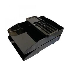 Desk Tray METRO 2 tries with Pen Holder Plastic Black?