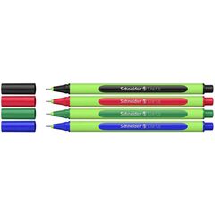 شنايدر لاين-اب قلم فاينلاينر  0.4mm اربعه ألوان  (10 حبة/علبة)