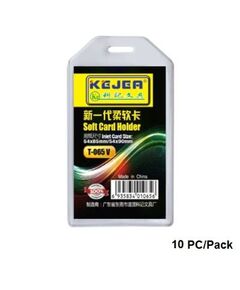 Badges & Holders, KEJEA Soft Card Holder T-065V, Plastic, 10 PC/Pack