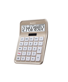 Calculator, COMIX, C-8S, 12 digits, Gold, Office