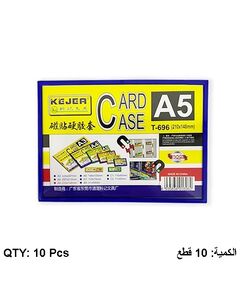 Desk Organizer, KEJEA, Display Magnet Card Case K-696, A5 (210*148mm), Plastic, 10 Pcs
