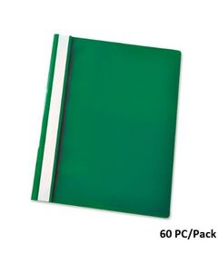 Documents Covers, Report Cover, PVC , A4, Green, 60 PC/Pack