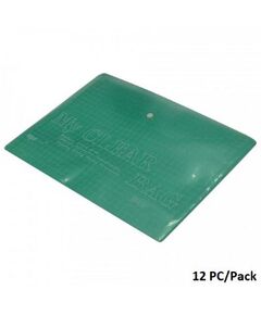 Documents Covers, My Clear Bag, Documents Bags, A4, Green, 12 PC/Pack