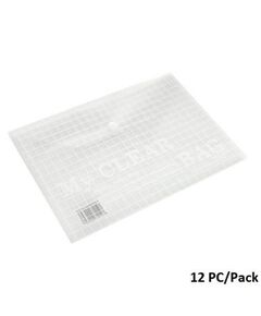 Documents Covers, My Clear Bag, Documents Bags, A4, White, 12 PC/Pack