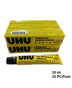 Glue, UHU, All Purpose Adhesive, 20 ML, 20 PCs/Pack