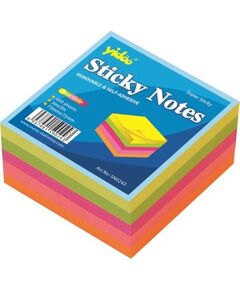 Memo Paper, YIDOO, Sticky Note, (75x75mm), Neon Color, 400 Sheets, 5 Colors