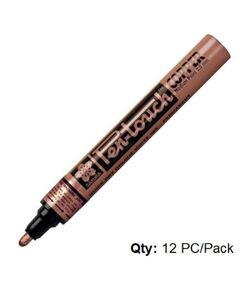 Paint Marker, SAKURA, Pen-Touch Metallic , 2 mm, Round Nip, Copper, 12 PC/Pack