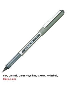 قلم، يوني-بول، UB-157 اي فاين، 0.7مم، رولربول، اسود، 1 حبة