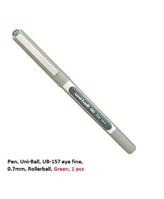 Pen, Uni-Ball, UB-157 eye fine, 0.7mm, Rollerball, Green, 1 PC