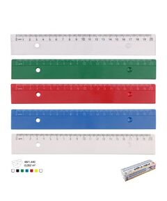 Ruler, ARK, Color Plastic Rule, 20 CM, 36 PC/Pack