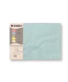 Colored Paper, SIMBA, 80 gsm, A3 (250 sheets), Pastel, Light Blue