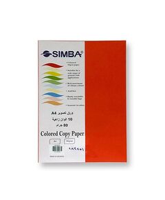 Colored Paper, SIMBA, 80 gsm, A4 (100 sheets), Colored, 10 colors