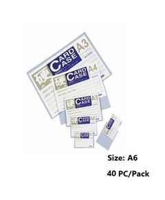 Desk Organizer, KEJEA, Card Case K-806, A6 (148*105mm), Plastic, Clear,40 PC/Pack