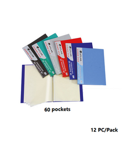Documents Covers, ATLAS, Display Book, 60 Pockets , A4, Assorted color, 12 PC/Pack