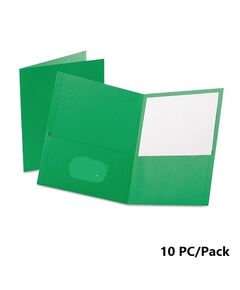 Documents Covers, Bassile, File, 2 pocket, A4, Light Green , 10 PC/Pack