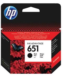كارتريد HP 651 حبر أسود أصلي من  (C2P10AE)