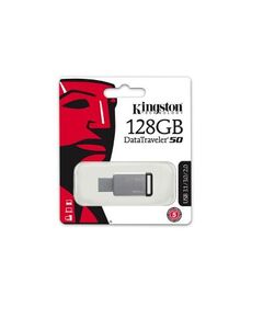 Kingston - 128GB USB 3.0 DataTraveler - 50 DT50/128GB (Metal/Black)
