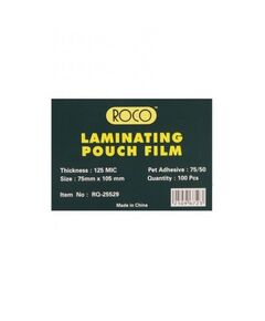 Liminater, ROCO, Thermal Laminating Films, 125 Micron,A7,Clear, 100 PC/Pack