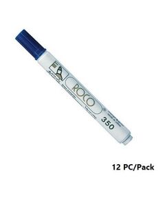 Permanent Marker, ROCO, 350F Chisel Tip, 1-5mm, Blue, 12 PC/Pack