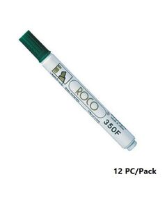 Permanent Marker, ROCO, 350F Chisel Tip, 1-4mm, Green, 12 PC/Pack