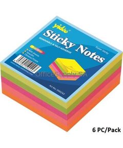 Memo Paper, YIDOO, Sticky Note, (75x75mm), 400 Sheets, 5 Colors, 6 PC/Pack