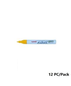 Paint Marker, Uni-Ball, PX-20, Round Tip,2.2 - 2.8mm, Yellow, 12 PC/Pack