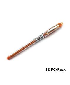Pen, Pentel, BG207-F, 0.7mm, Slicci, Capped, Orange, 12 pcs/Pack