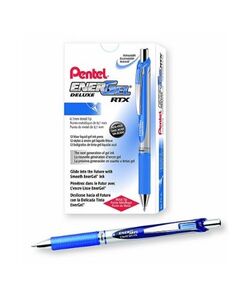Pen, Pentel, BL77-CH, 7.0mm,Energel ,Retractable ,Blue, 12 Pcs/Pack