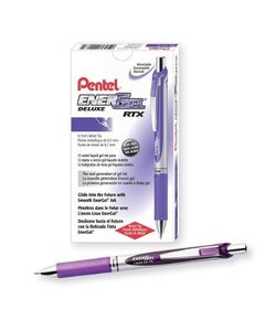 Pen, Pentel, BL77-VH, 7.0mm,Energel , Retractable,Violet, 12 Pcs/Pack